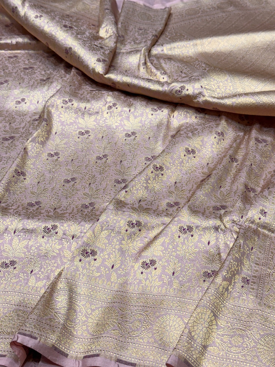 Banarasi Minakari Pure Katan Silk Brocade Saree – Rich Traditional Brocade Weave
