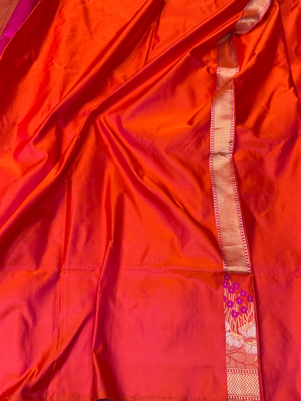 Handwoven Pure Banarasi Satin Silk Saree