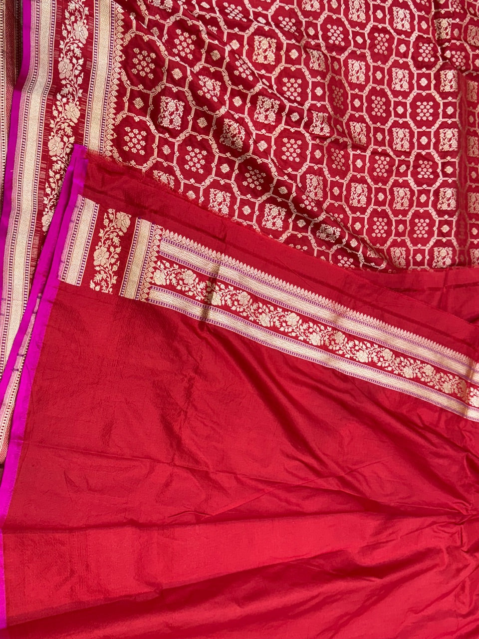 Banarasi Pure Katan Silk Saree | Pure Silk | Cutwork Technique | Banarasi Katan Silk Saree