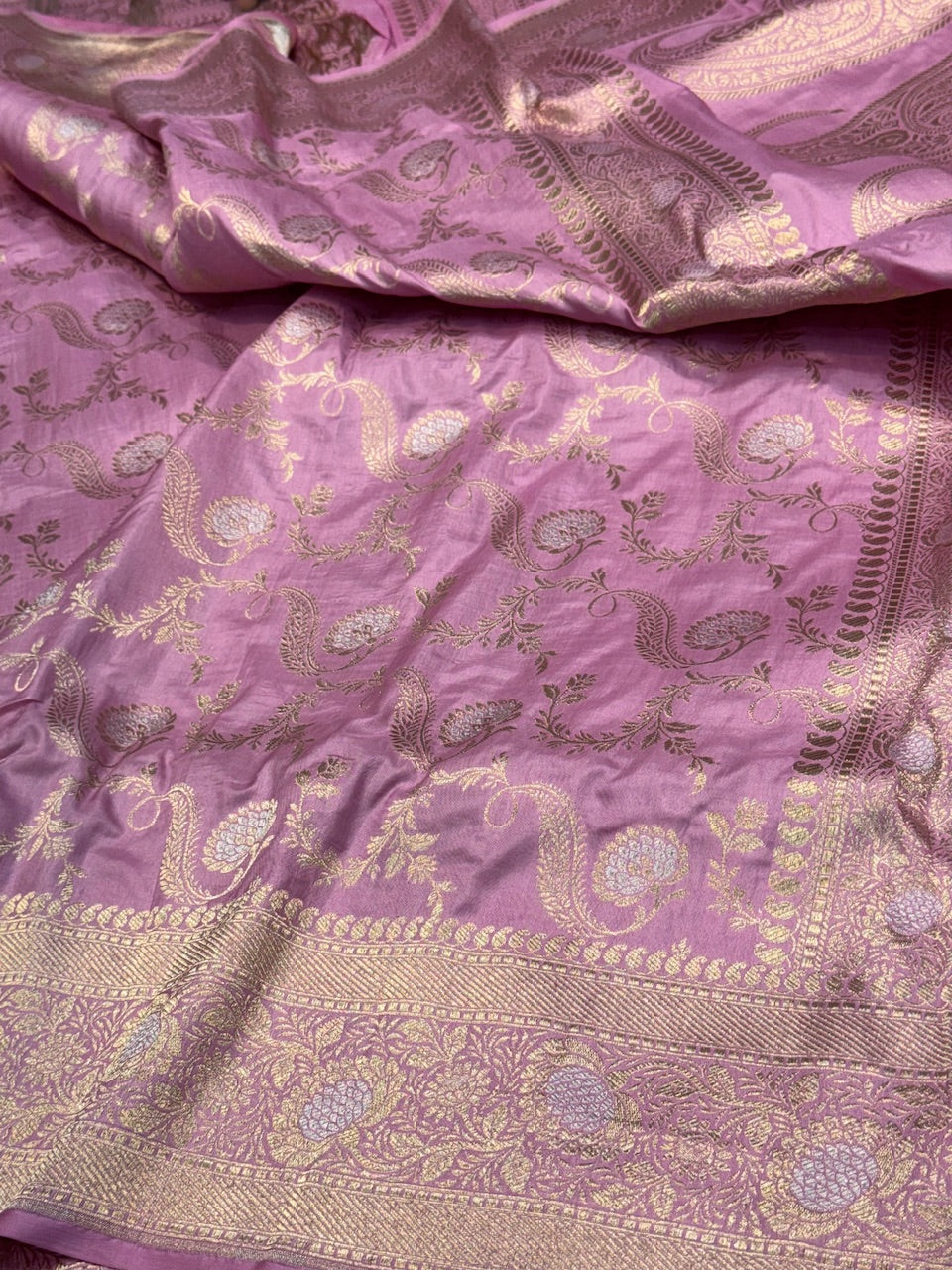 Baby Pink  Sona Rupa Pure Silk Saree