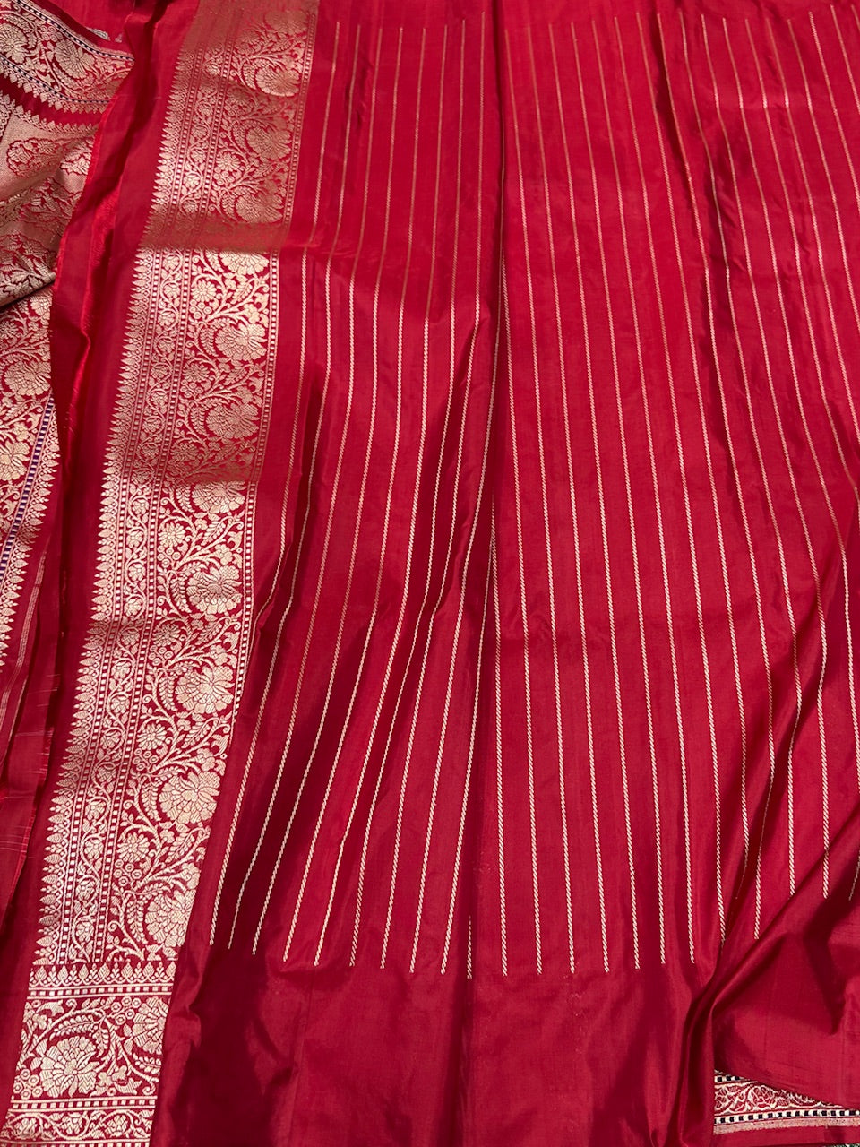 Red Handwoven Banarasi Pure Silk Saree