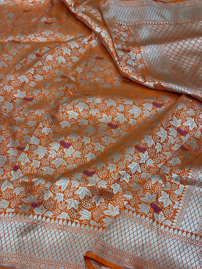 Banarasi Minakari Pure Silk Brocade Saree