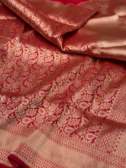 Banarasi Minakari Pure Silk Brocade Saree