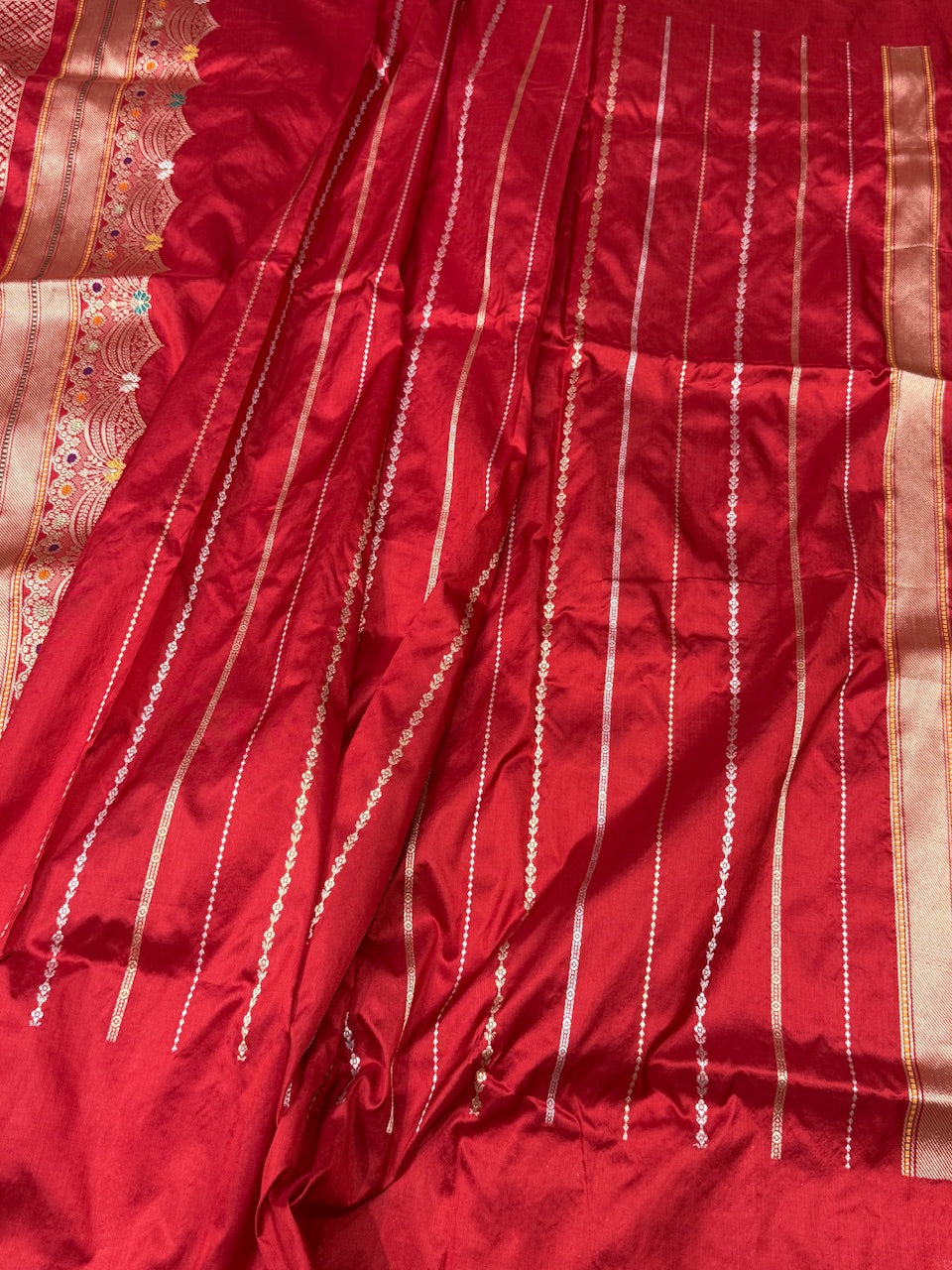 Red Handwoven Banarasi Silk Saree