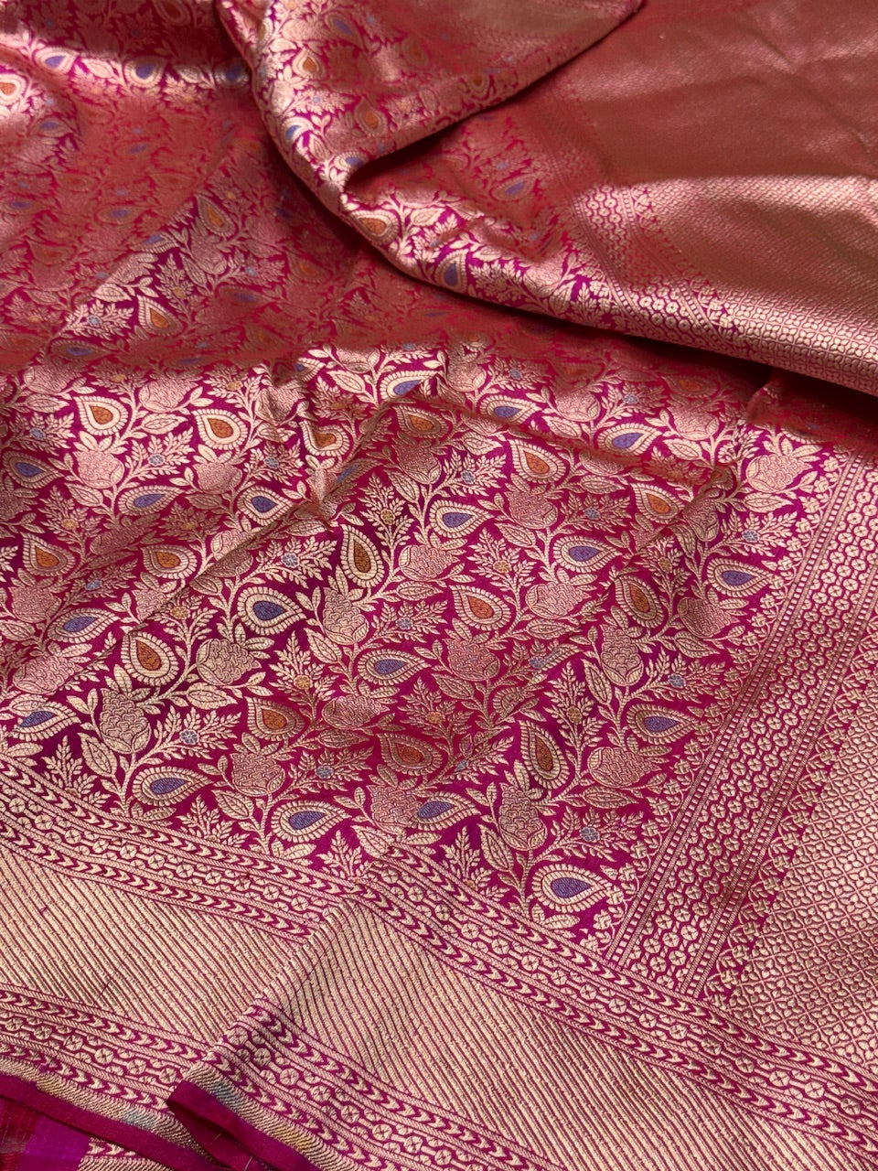 Banarasi Minakari Pure Silk Brocade Saree