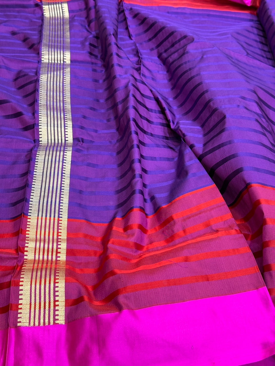Handwoven Banarasi Pure Satin Tanchoi Silk Saree