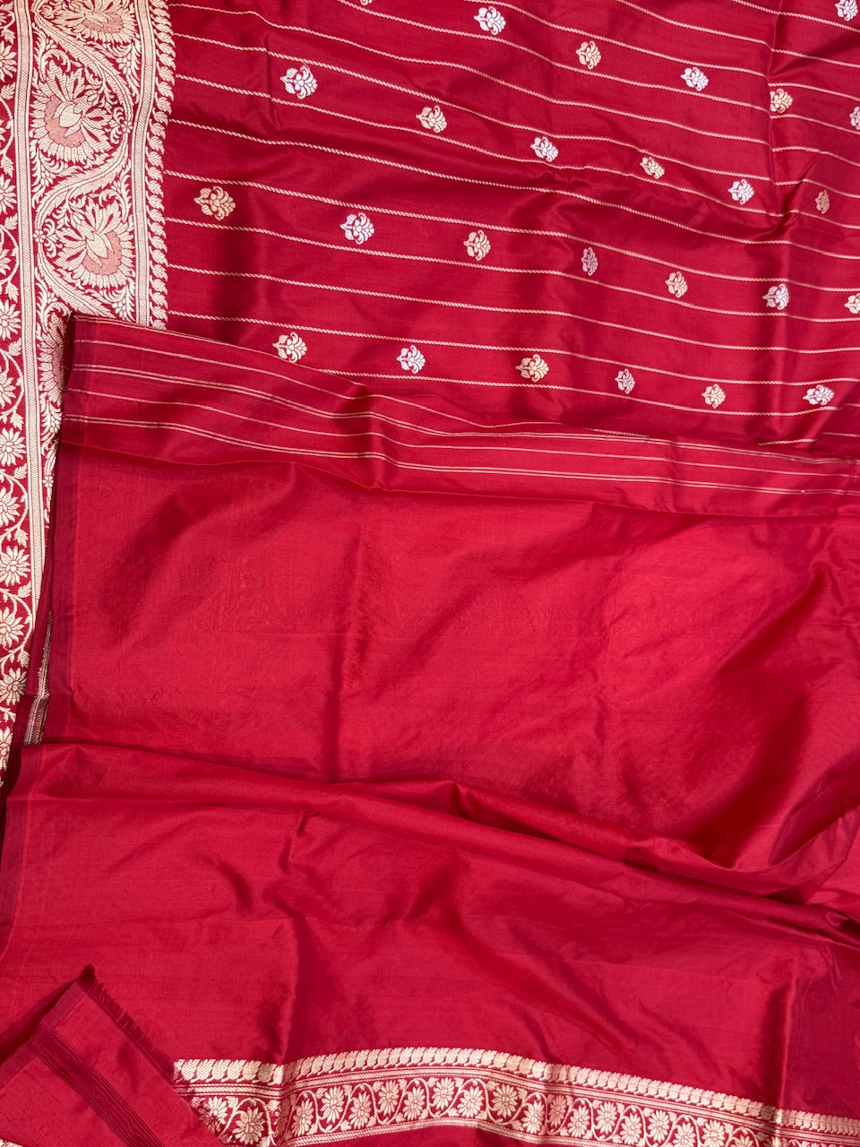 Red Handwoven Banarasi Silk Saree