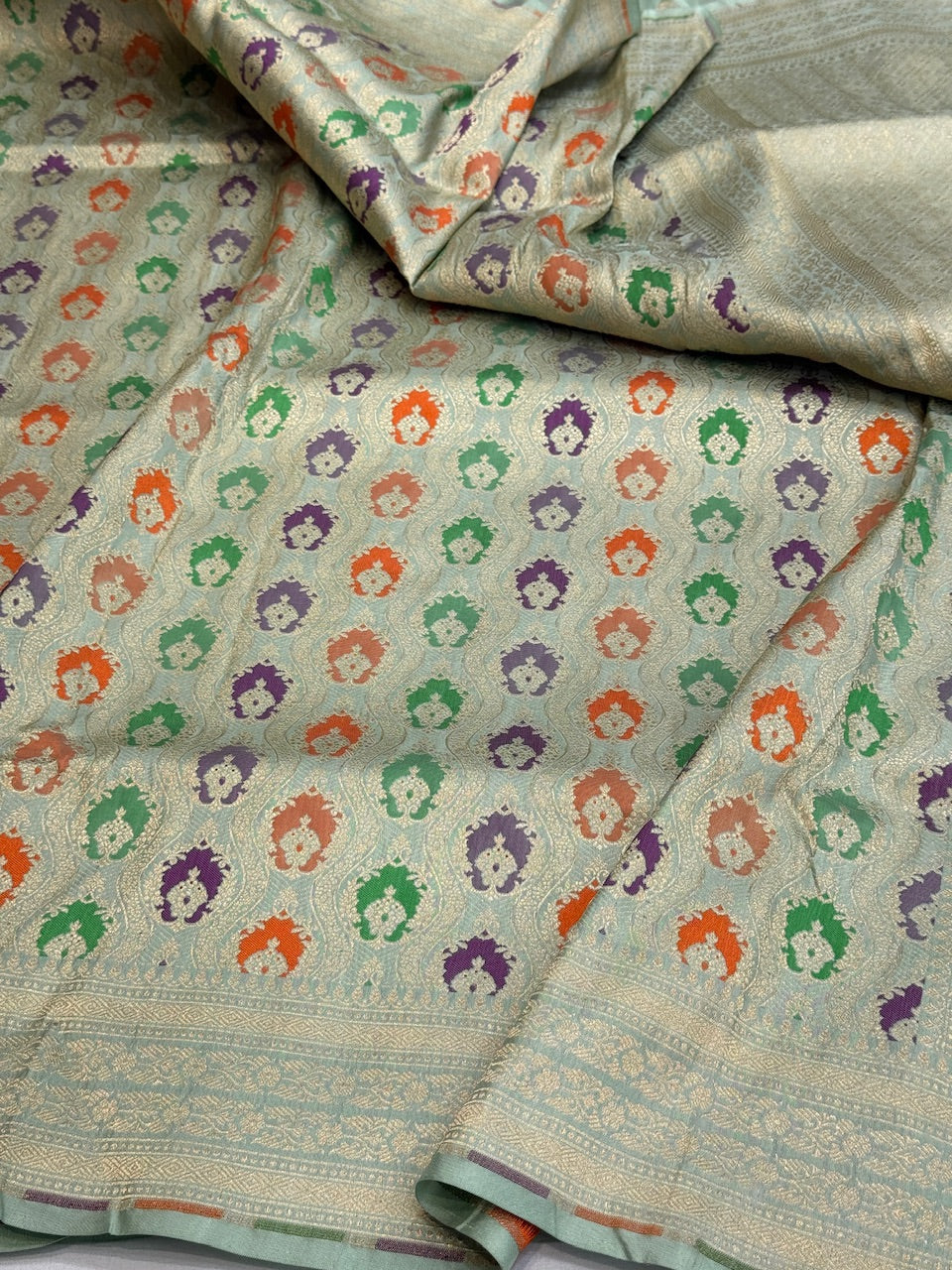 Banarasi Minakari Pure Silk Brocade Saree