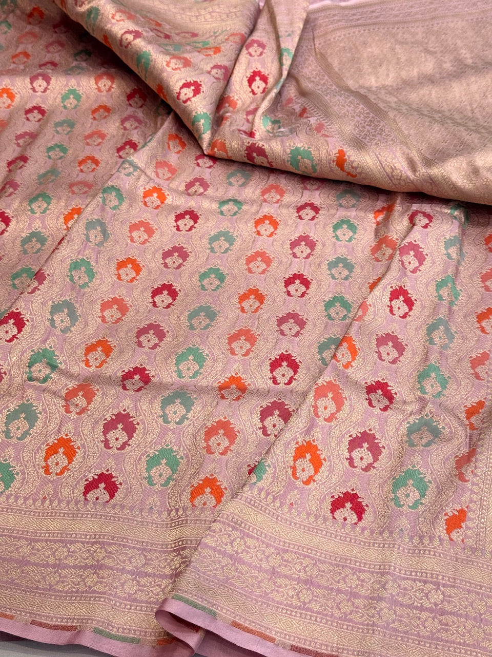 Banarasi Minakari Pure Silk Brocade Saree