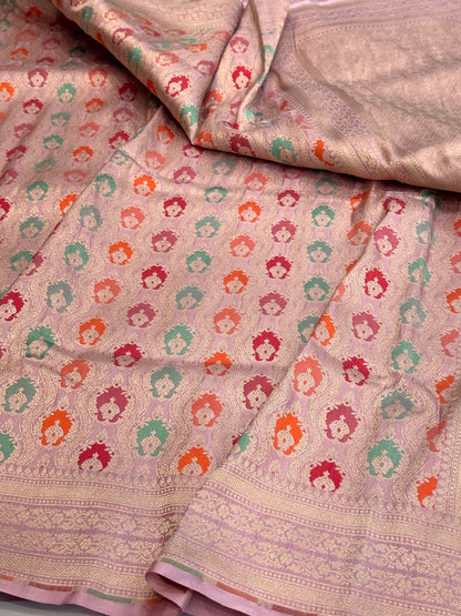 Banarasi Minakari Pure Silk Brocade Saree