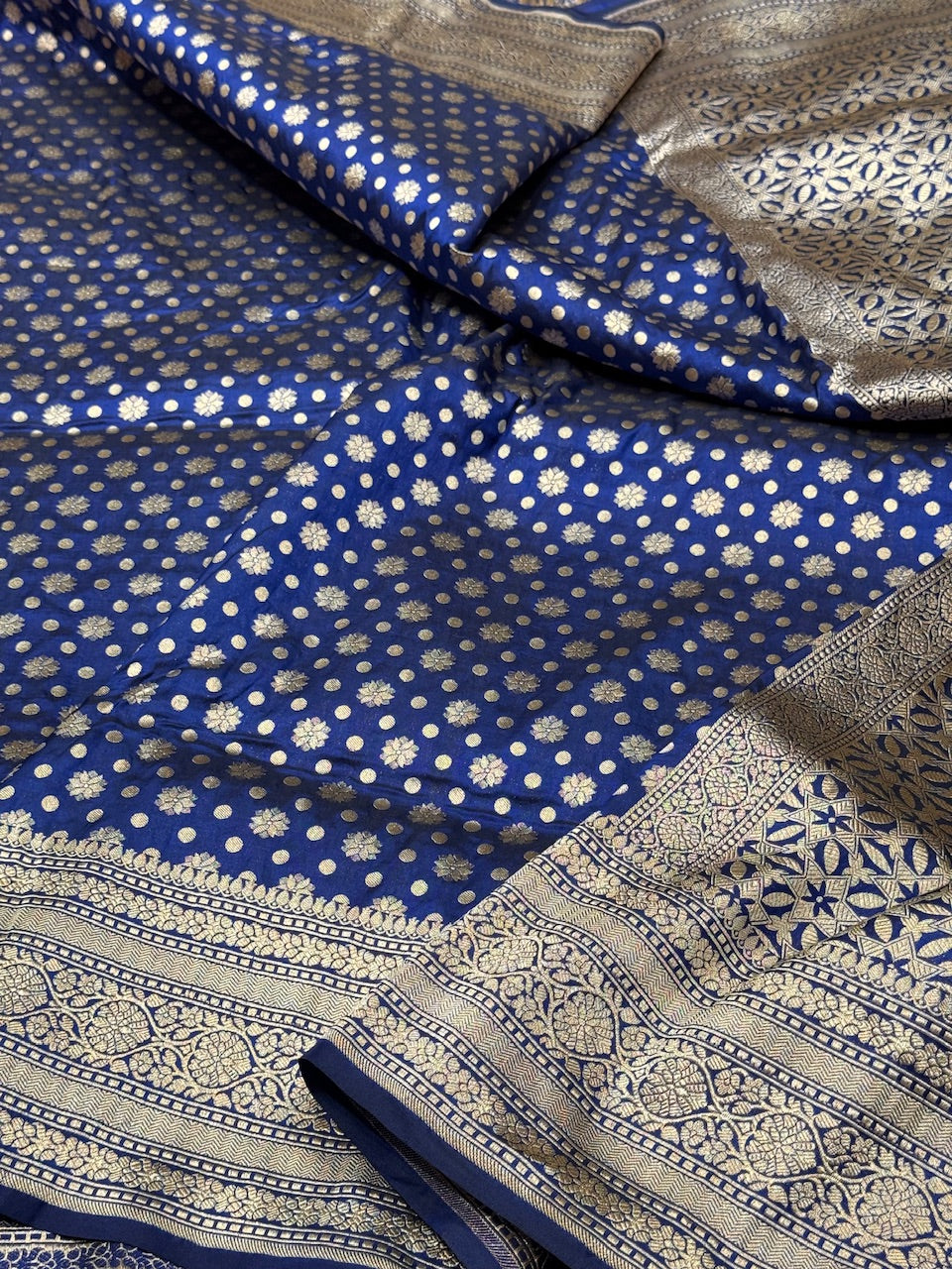 Royal Blue Pure Silk Saree