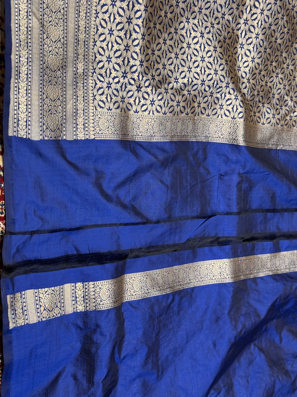 Royal Blue Pure Silk Saree