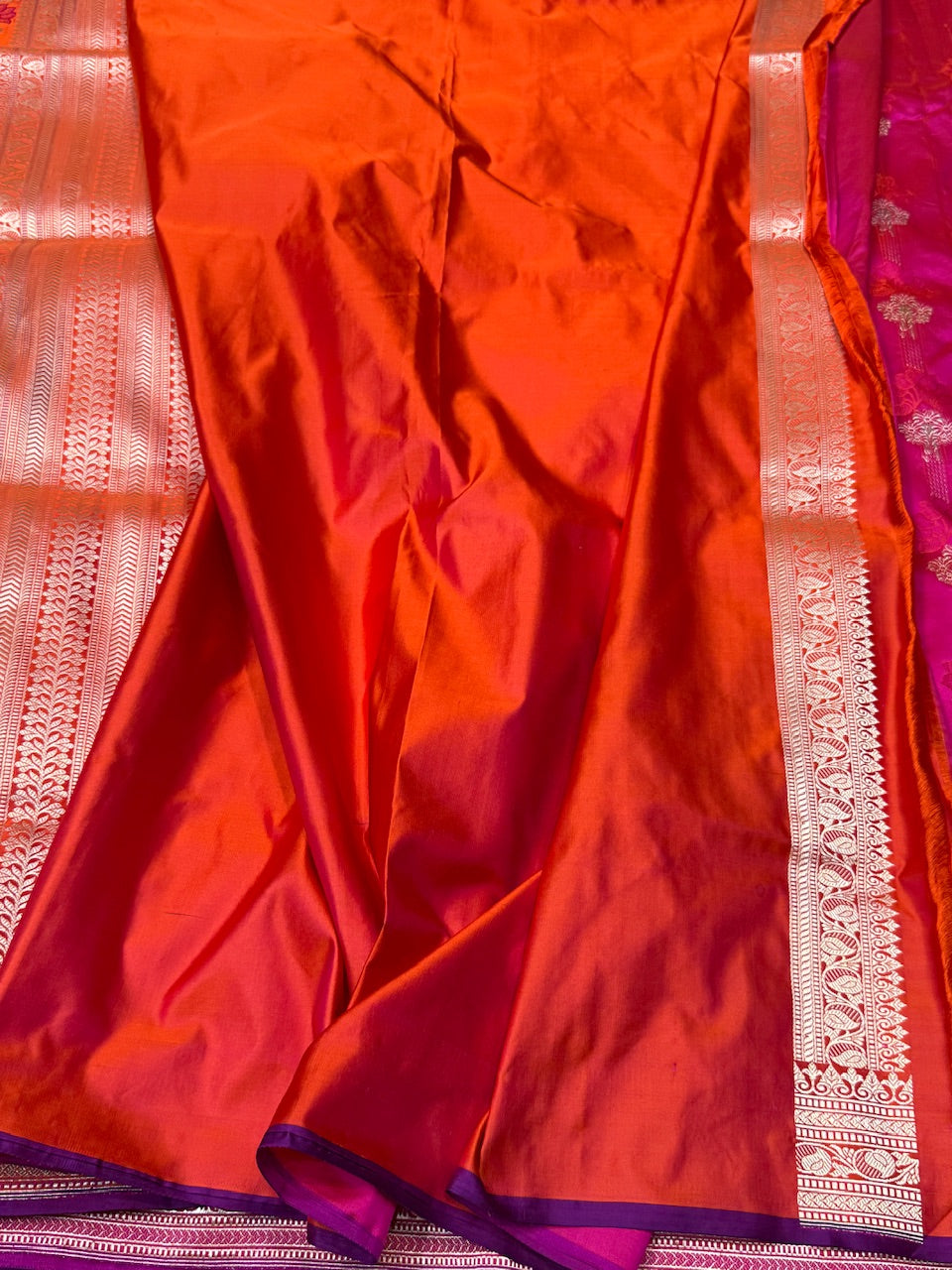 Handwoven Pure Banarasi Satin Silk Saree