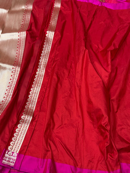 Handwoven Pure Silk Brocade Saree