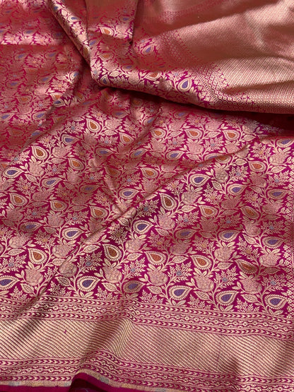 Banarasi Minakari Pure Silk Brocade Saree