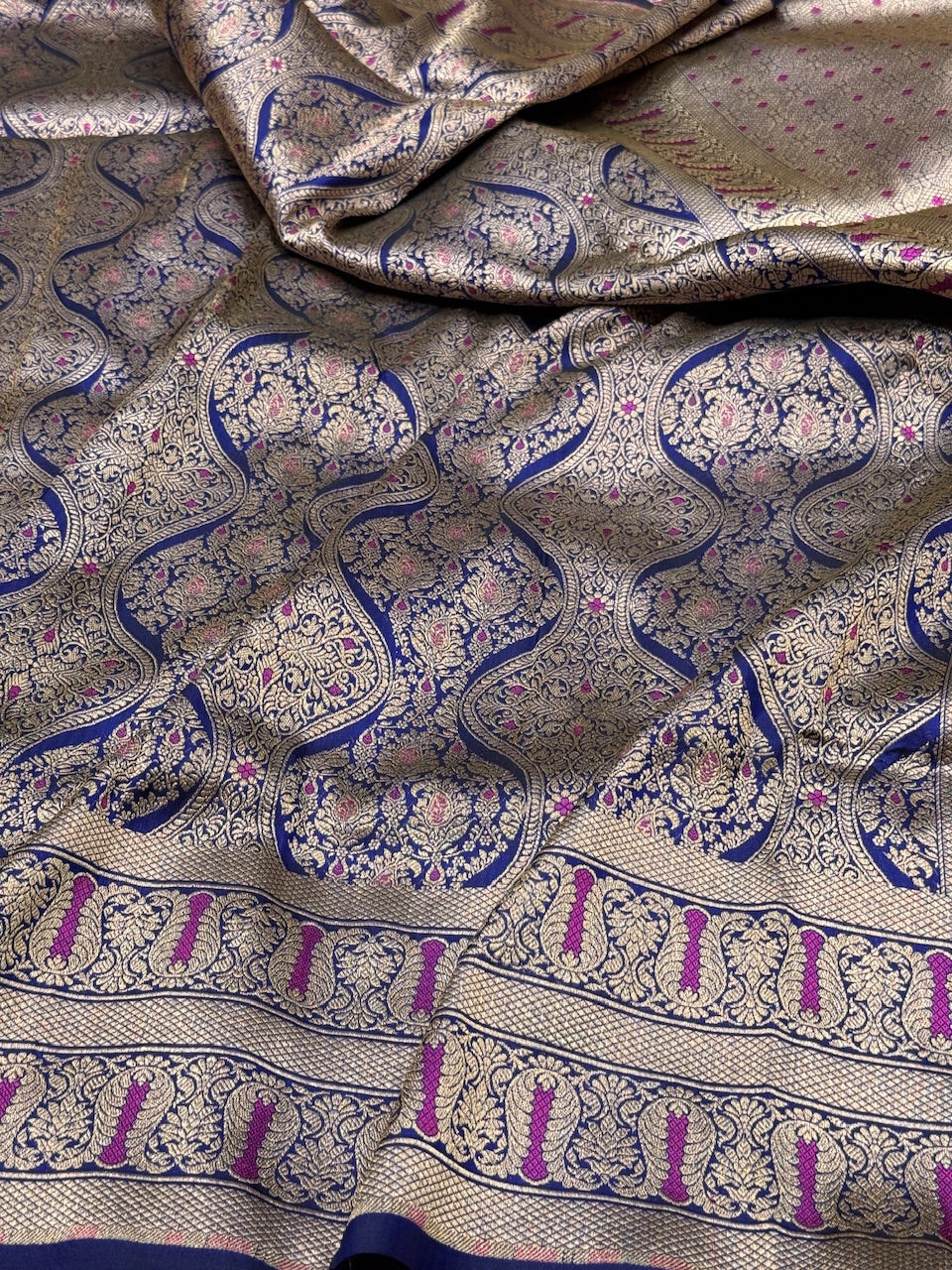 Banarasi Minakari Pure Silk Brocade Saree