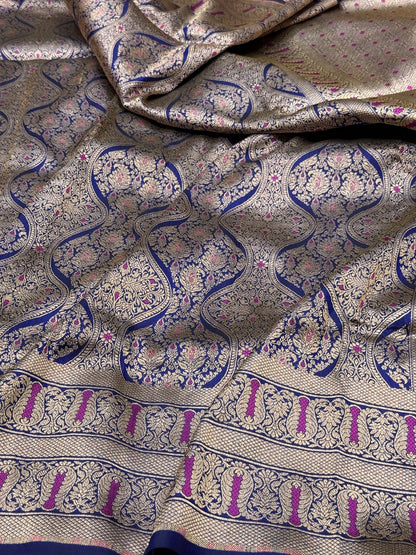 Banarasi Minakari Pure Silk Brocade Saree