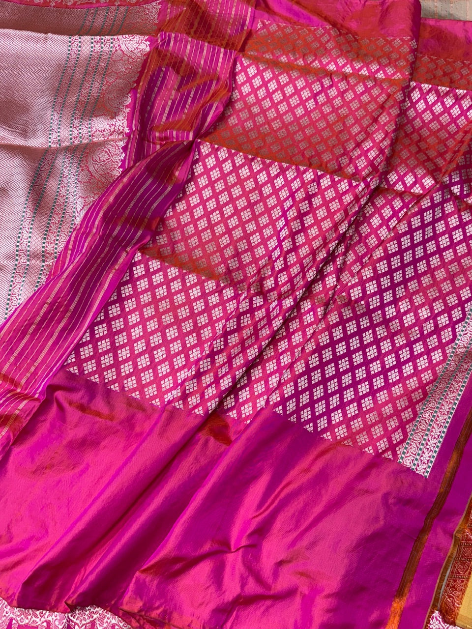 Powder Blue Ektara Silk Handwoven Saree