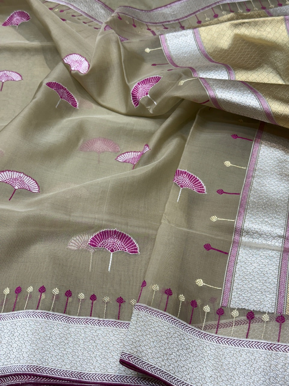 Handwoven Pure Organza Saree