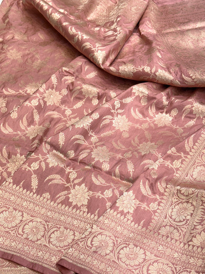 Purple Banarasi Pure Silk Saree