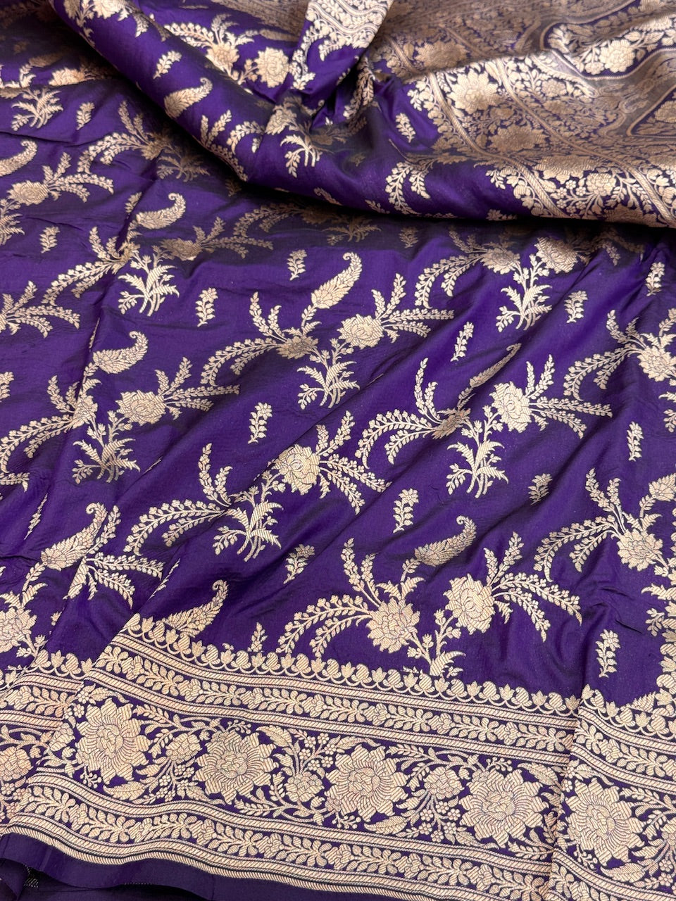 Banarasi Pure Katan Silk Saree | Pure Silk | Cutwork Technique | Banarasi Katan Silk Saree