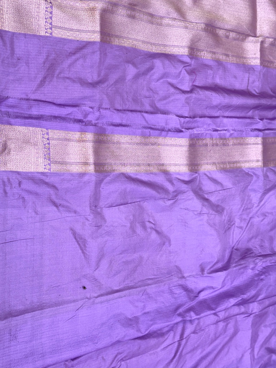 Lavender Pure silk Brocade  Saree