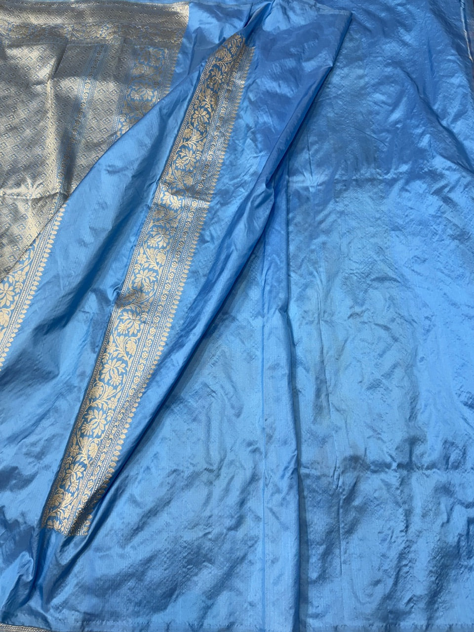 Rani Pink Handwoven Pure Silk Brocade Saree