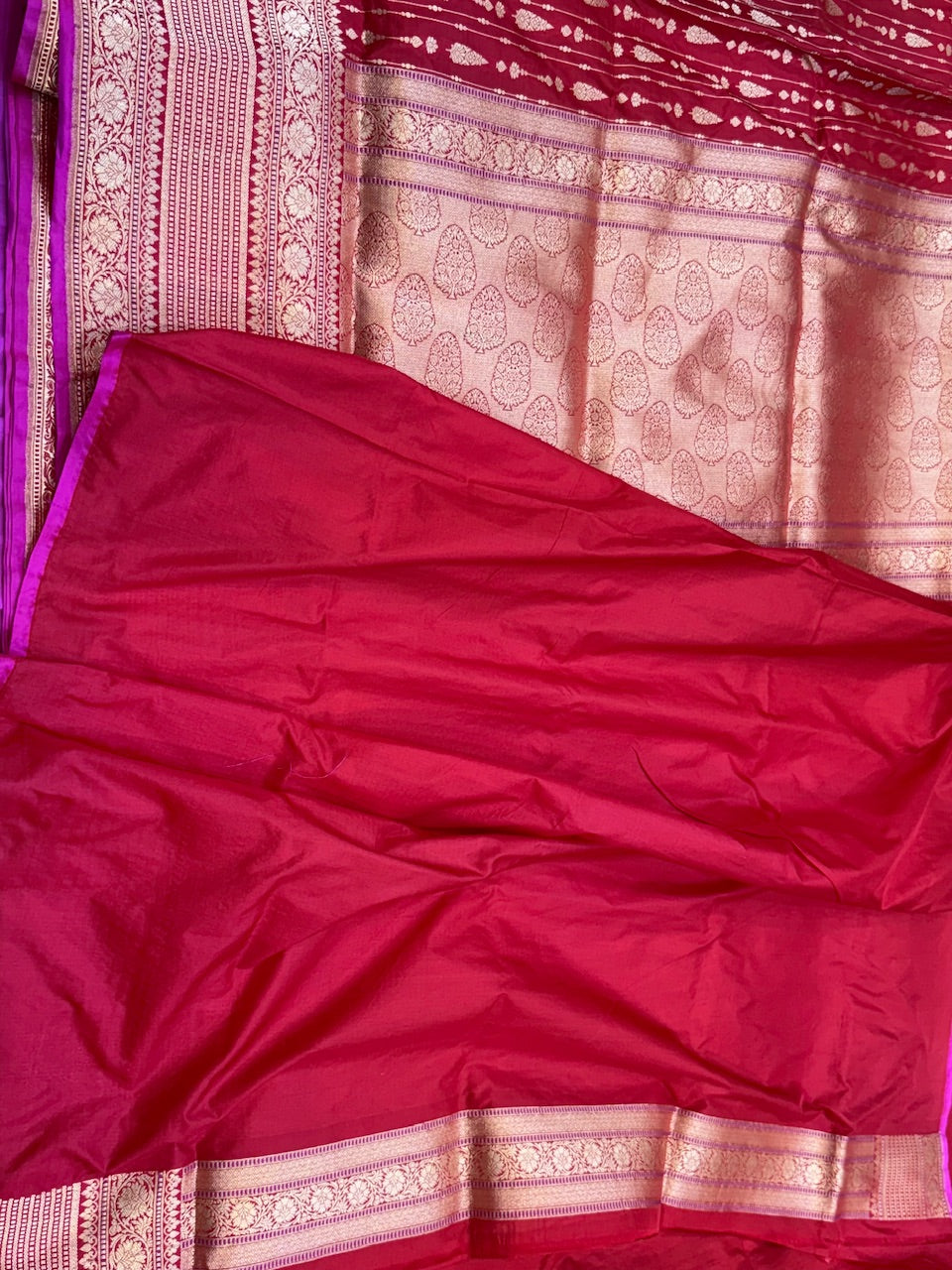 Red Pure Silk Saree