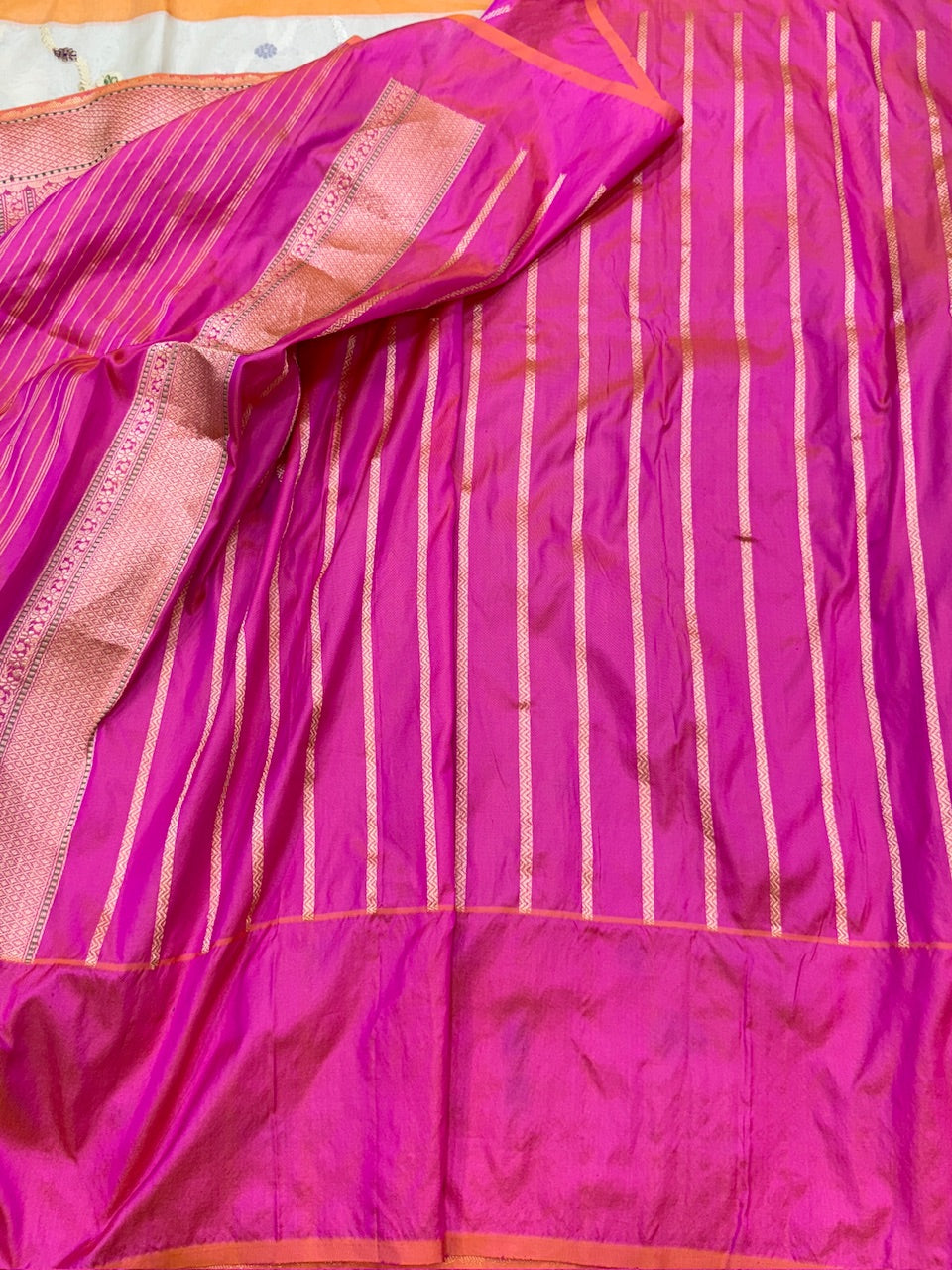 Handwoven Pure Banarasi Organza Saree