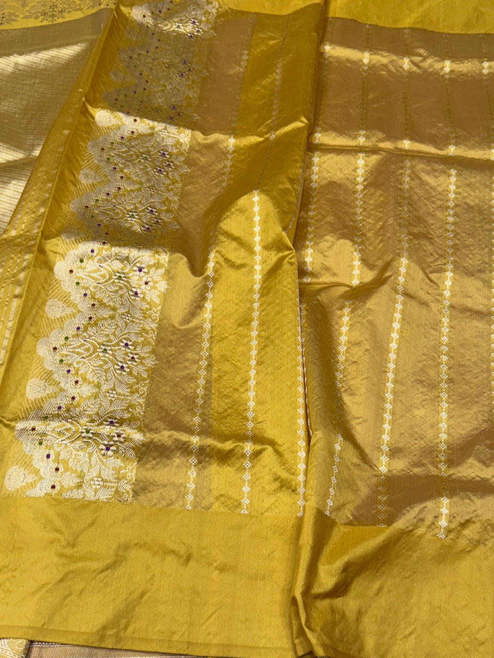 Lavender Handwoven Banarasi Pure Organza Saree