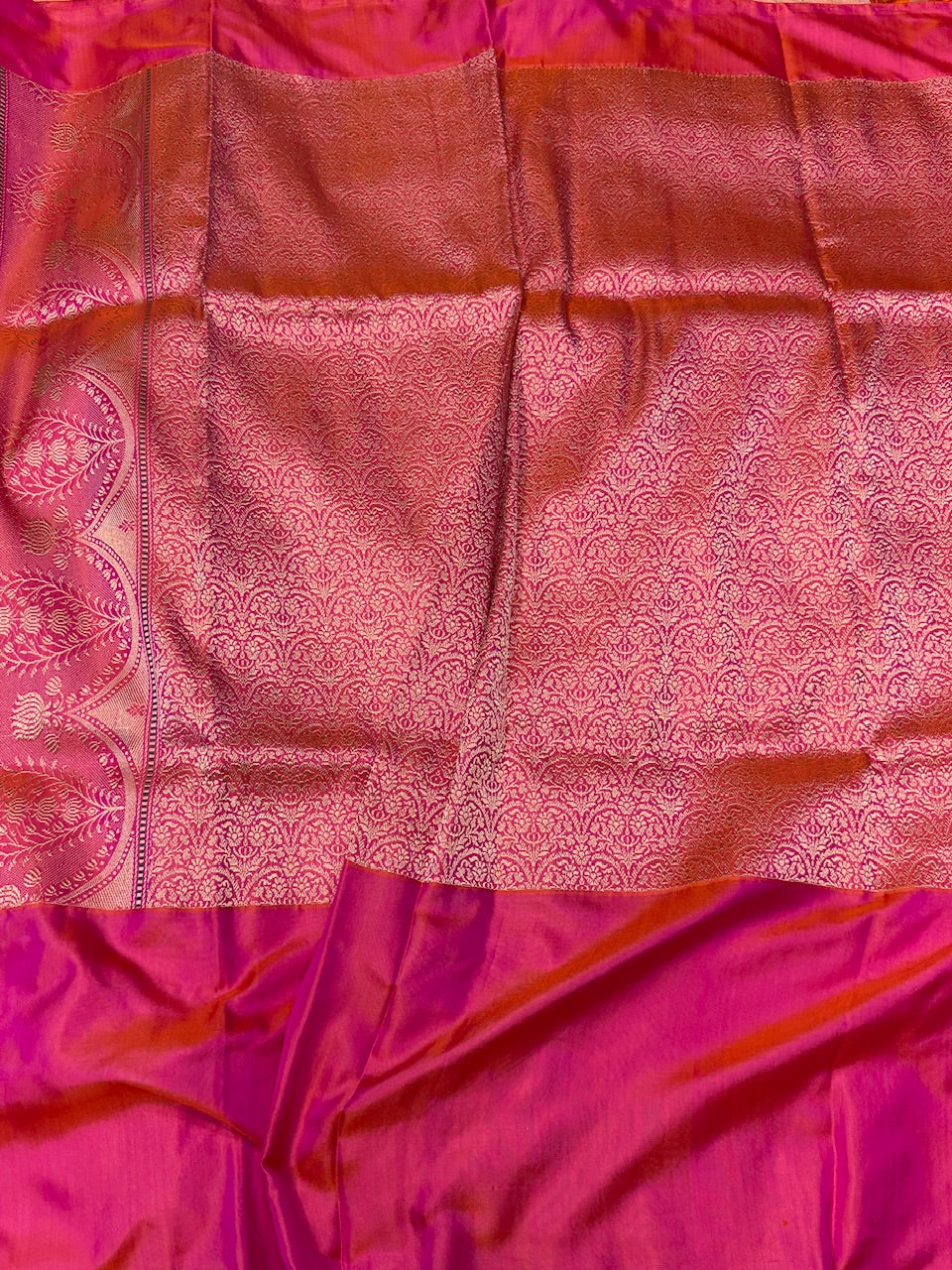 Peach Ektara Handwoven Pure Silk Saree