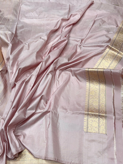 Lilac Rangkaat Handwoven Pure Banarasi Saree