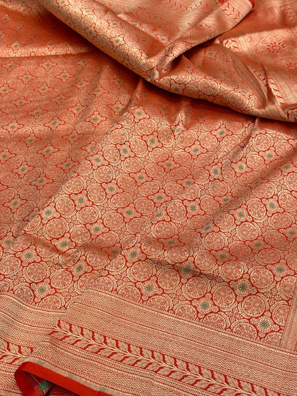 Banarasi Minakari Pure Silk Brocade Saree