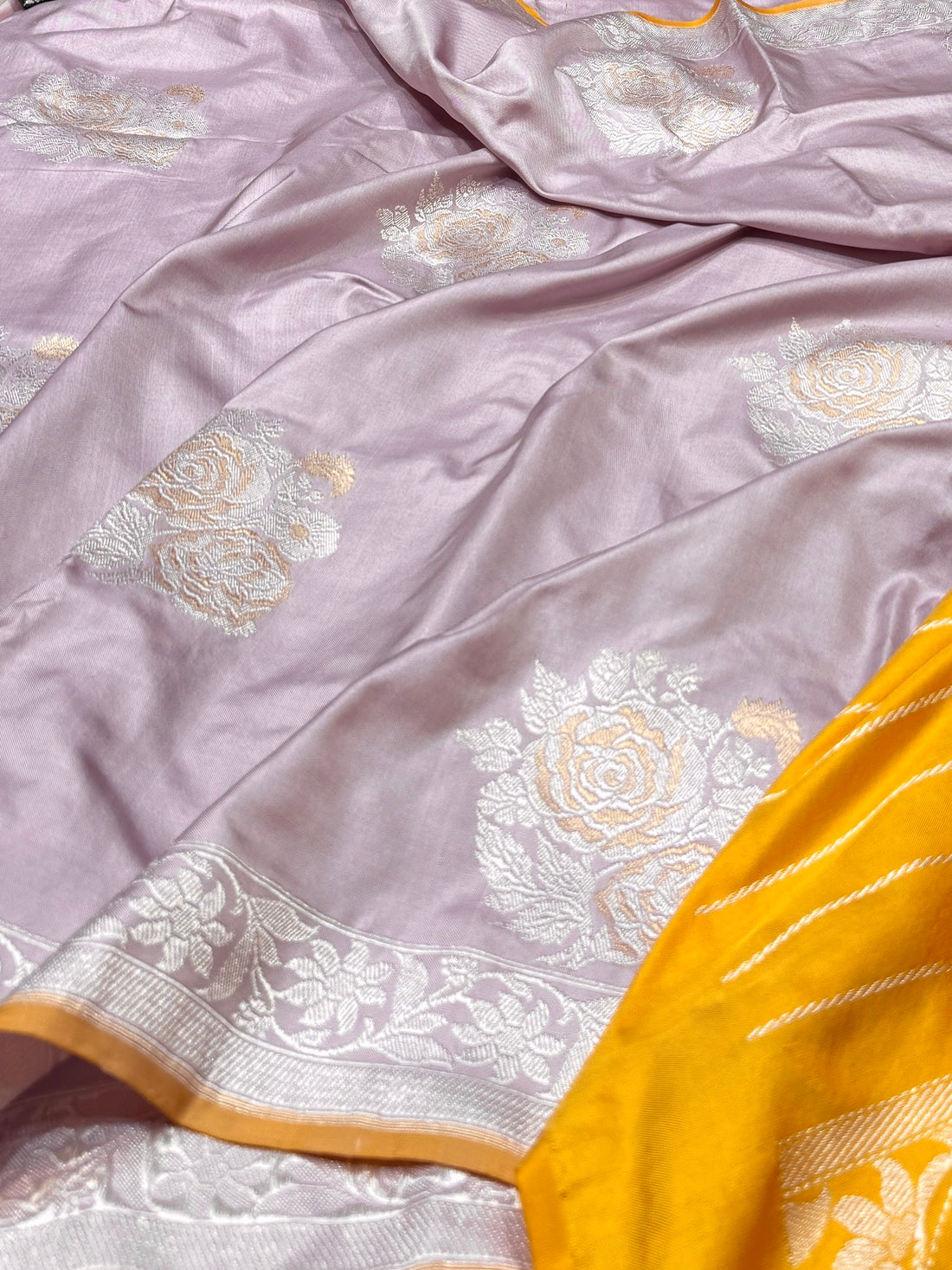 Handwoven Ektara Pure Banarasi Silk Saree