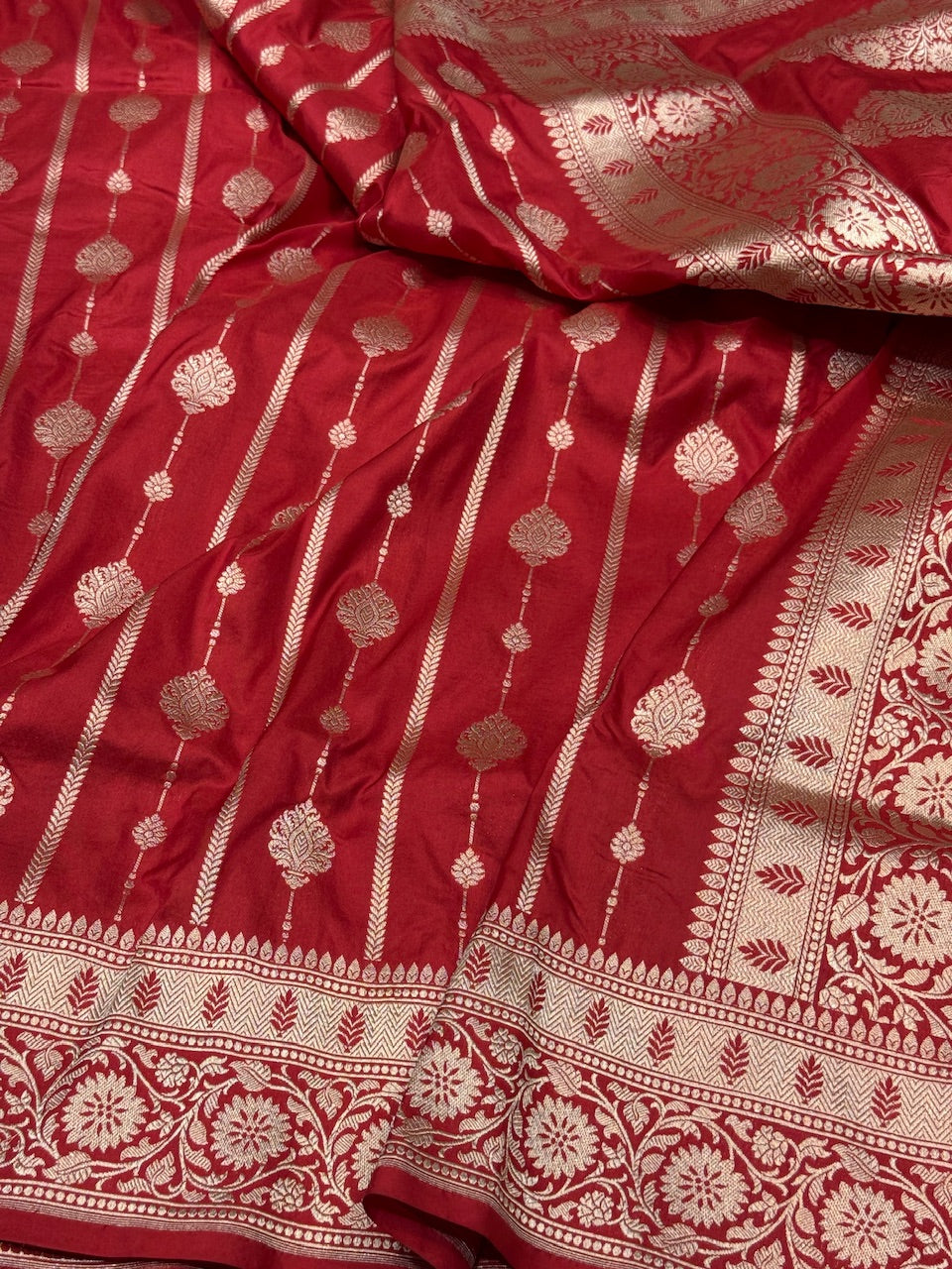 Banarasi Pure Katan Silk Saree | Pure Silk | Cutwork Technique | Banarasi Katan Silk Saree