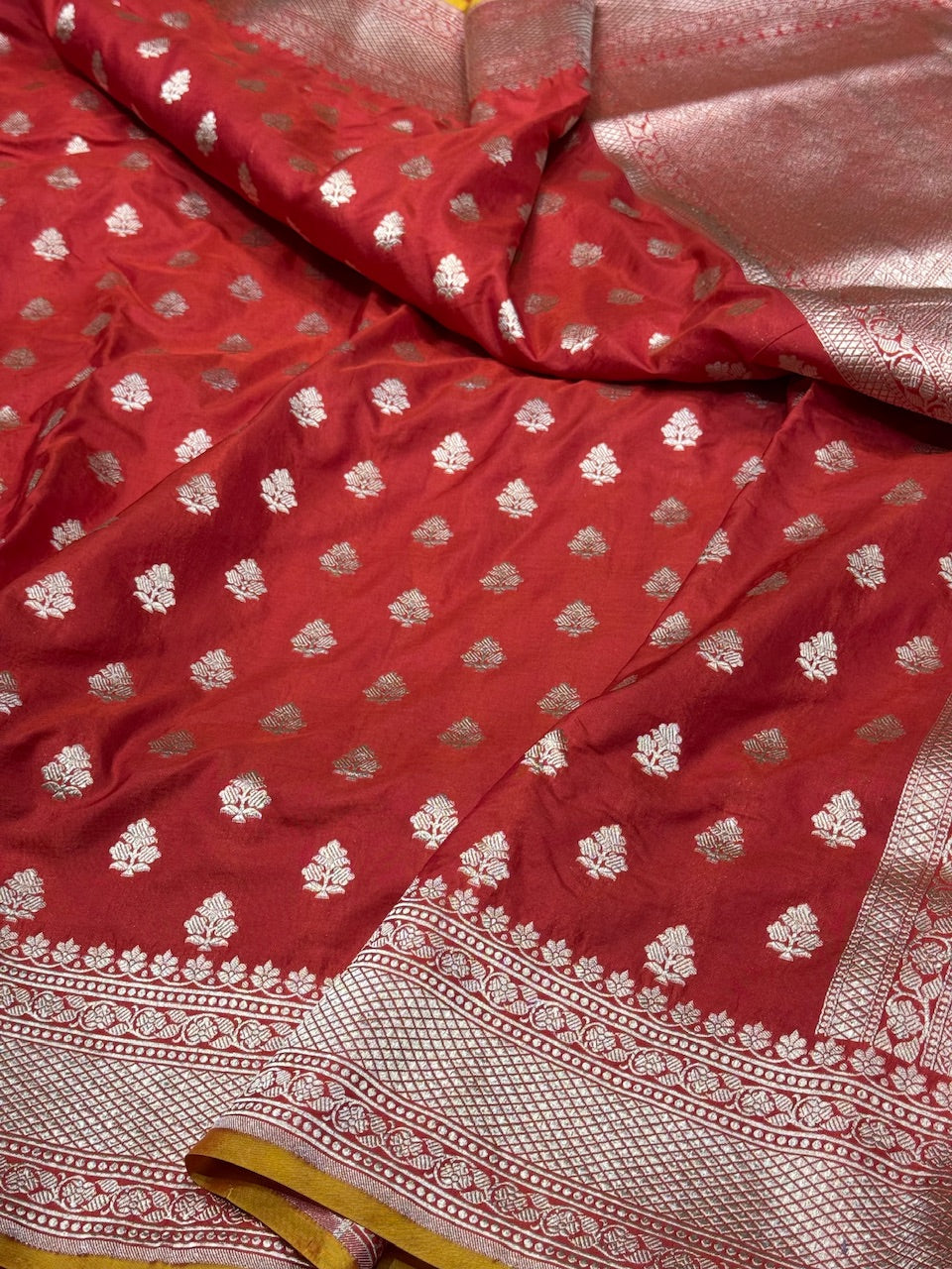 Red Pure Silk Saree