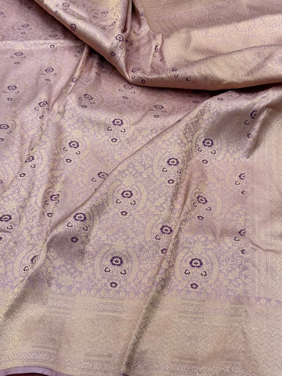 Banarasi Minakari Pure Katan Silk Brocade Saree – Rich Traditional Brocade Weave