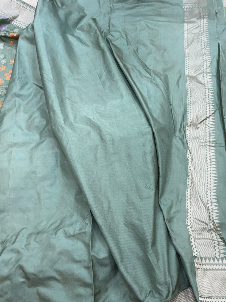 Olive Green Ektara Silk Saree