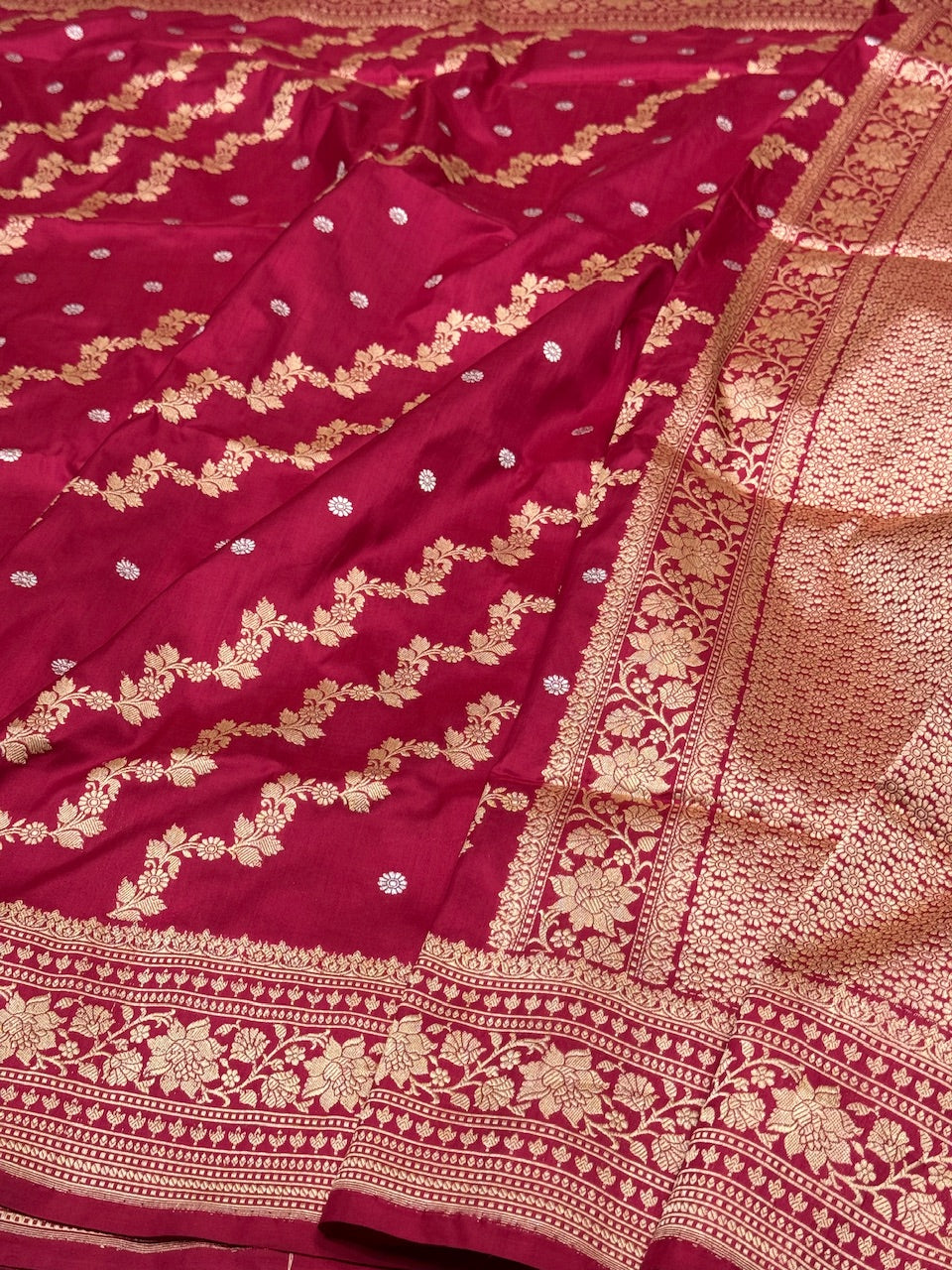 Red Handwoven Banarasi Silk Saree