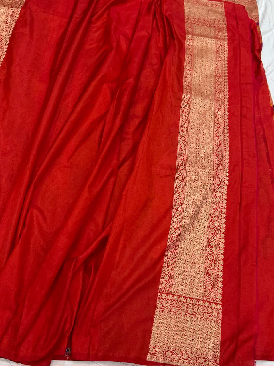 Red Rangkaat Pure Banarasi Silk Saree