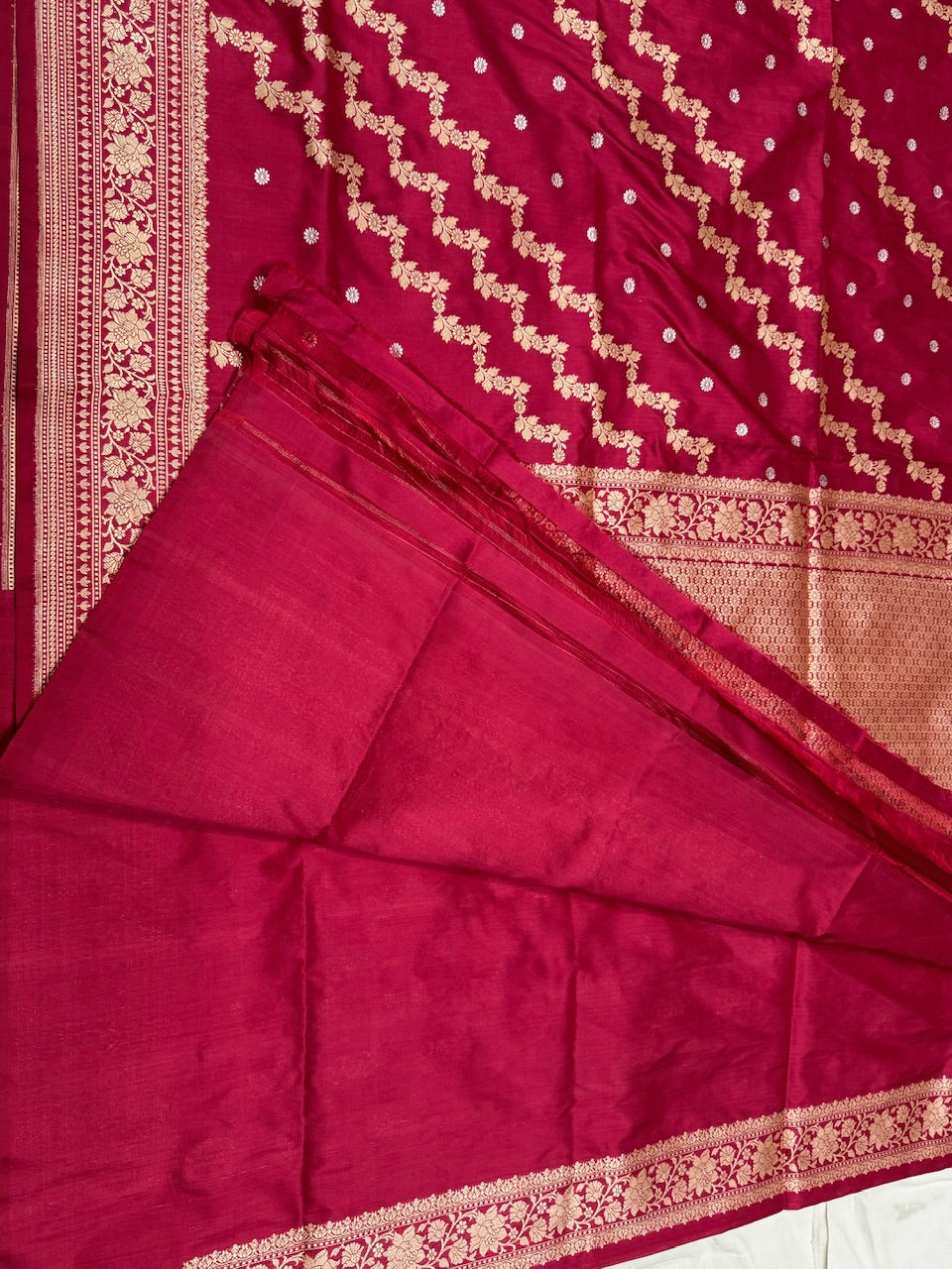 Red Handwoven Banarasi Silk Saree