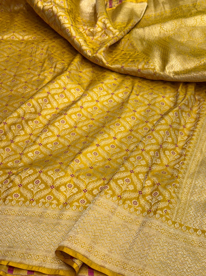 Banarasi Minakari Pure Silk Brocade Saree