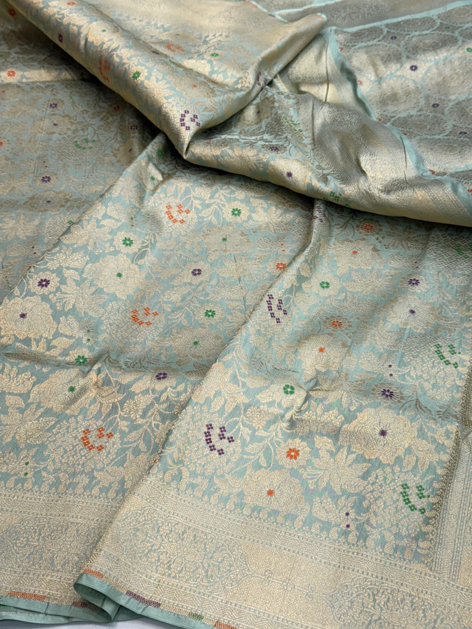 Banarasi Minakari Pure Katan Silk Brocade Saree