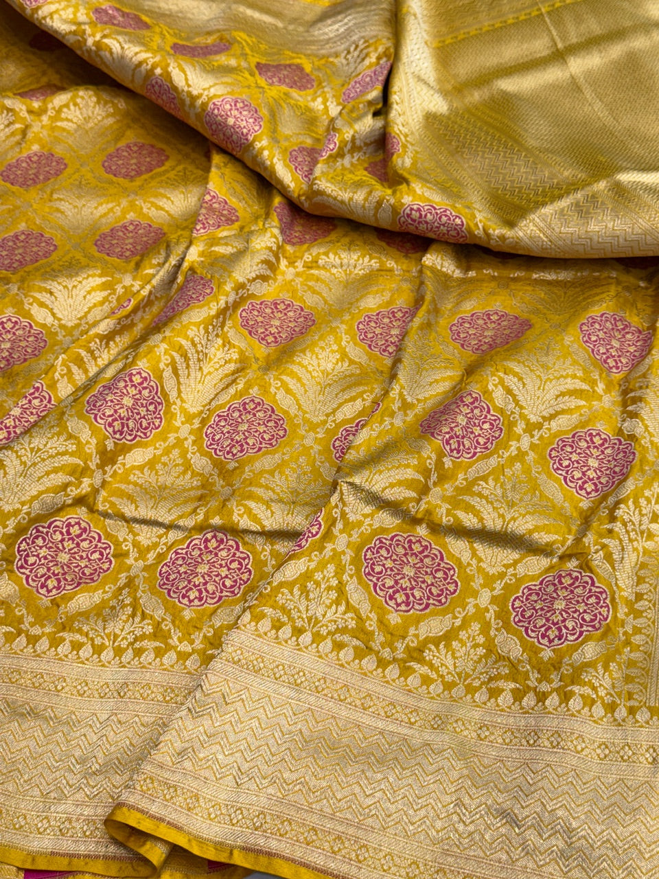 Banarasi Minakari Pure Silk Brocade Saree