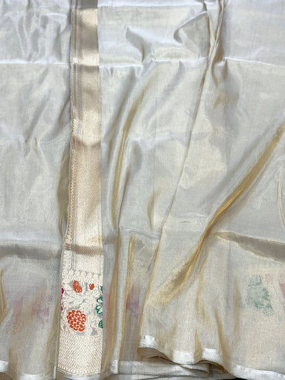 Handwoven Pure Banarasi Tissue Saree