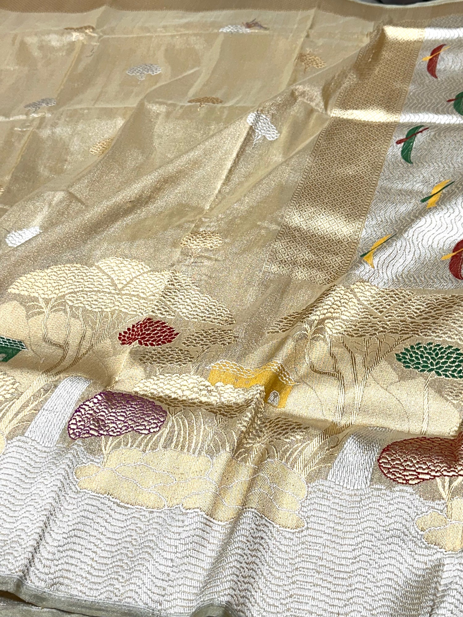 Buy Online 100% Pure Banarasi Silk Saree – HMR Handlooms