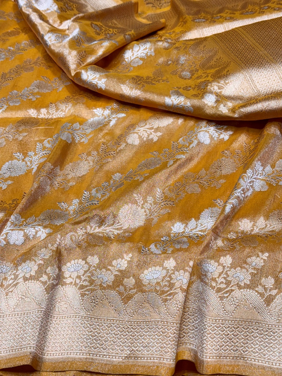 Gold Handwoven Tissue Saree