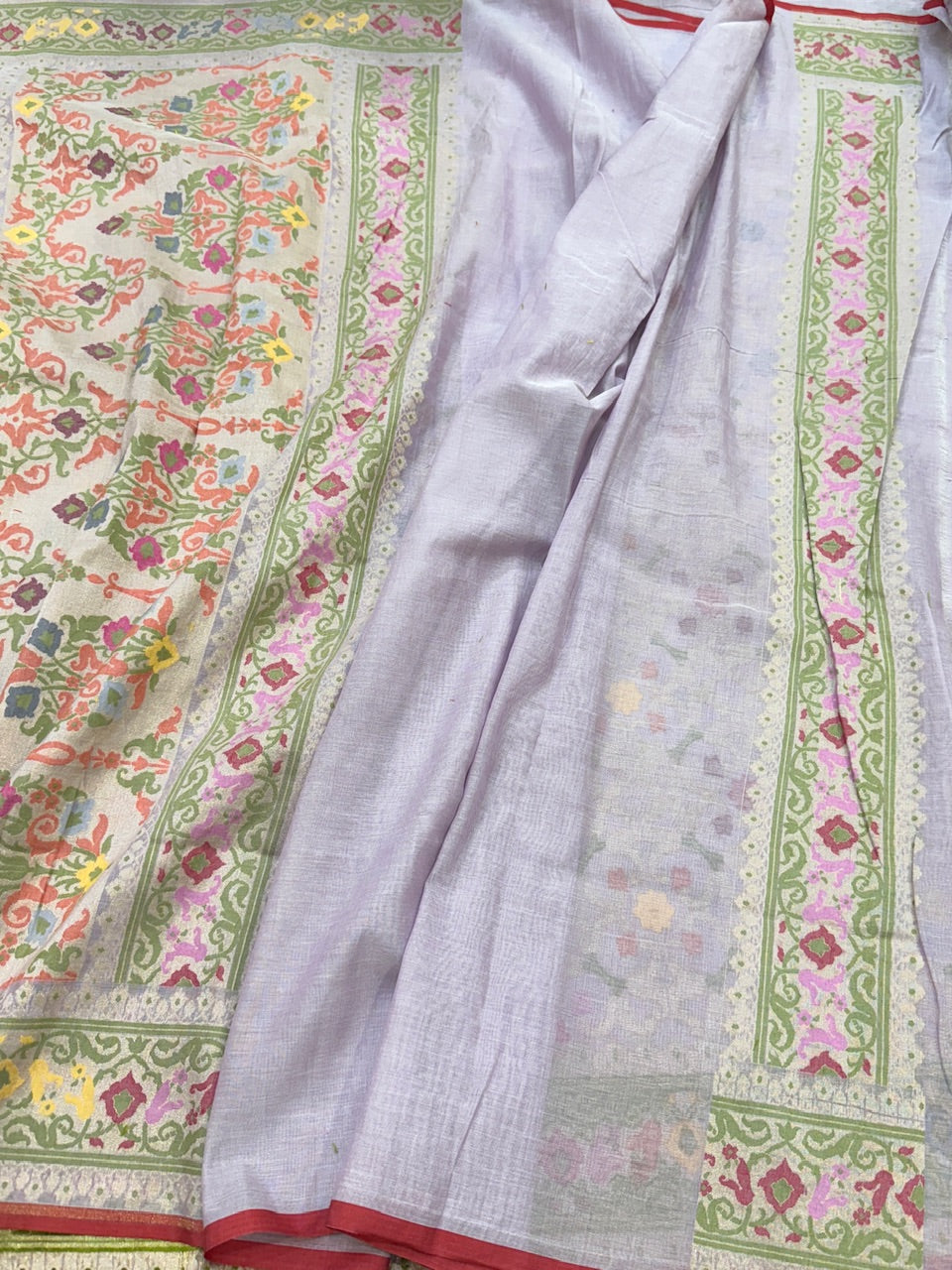 Banarasi Pure Muslin Cotton Jamdani Saree