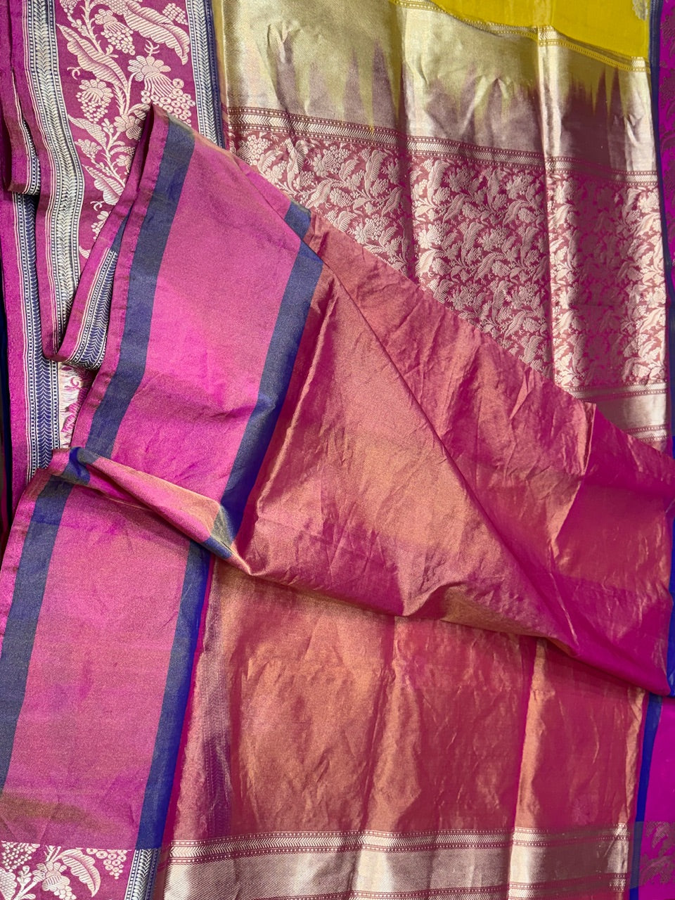 Handwoven Pure Banarasi Satin Silk Saree