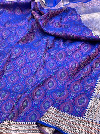 Handwoven Pure Banarasi Satin Silk Saree